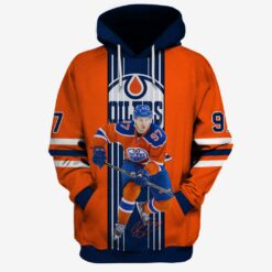 NHL Edmonton Oilers Custom Name Number Military Jersey Camo Fleece Oodie
