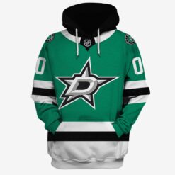 NHL Dallas Stars Custom Name Number Military Jersey Camo Fleece Oodie