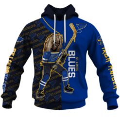 Personalized St. Louis Blues Military Jersey Camo Oodie Blanket Hoodie