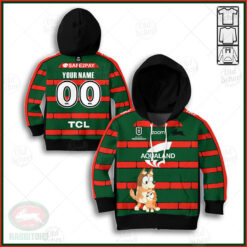 Personalize NRL South Sydney Rabbitohs x Bluey Jersey FOR KID