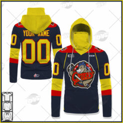Customize Connor McDavid OHL Erie Otters CCM Premer 7185 Navy Hockey Jersey  - WanderGears