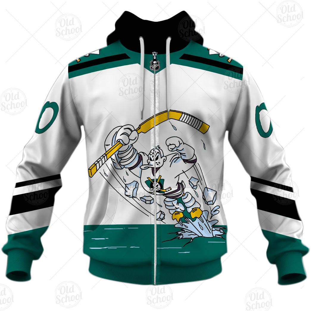 NHL Columbus Blue Jackets Custom Name Number 2021 Reverse Retro Alternate  Jersey Zip Up Hoodie