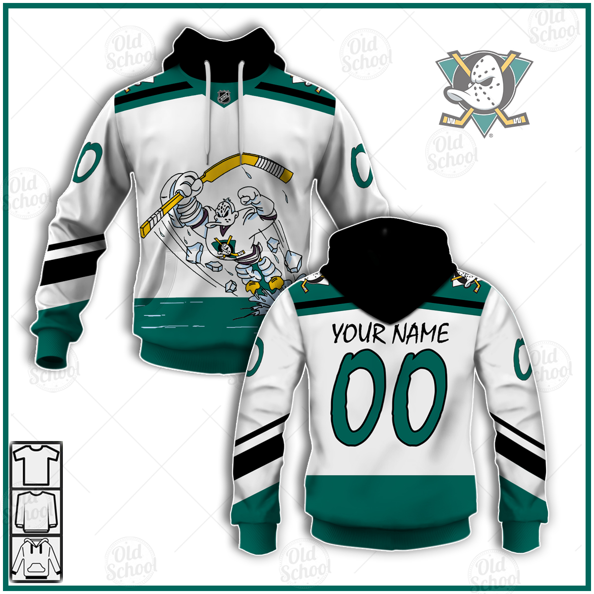 Anaheim Ducks - Breakaway Reverse Retro NHL Jersey/Customized