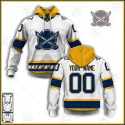 Customized 1980's Buffalo Sabres Away CCM NHL Throwback Jersey