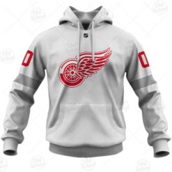 Personalized NHL Detroit Red Wings Reverse Retro 3D Hoodie For Men