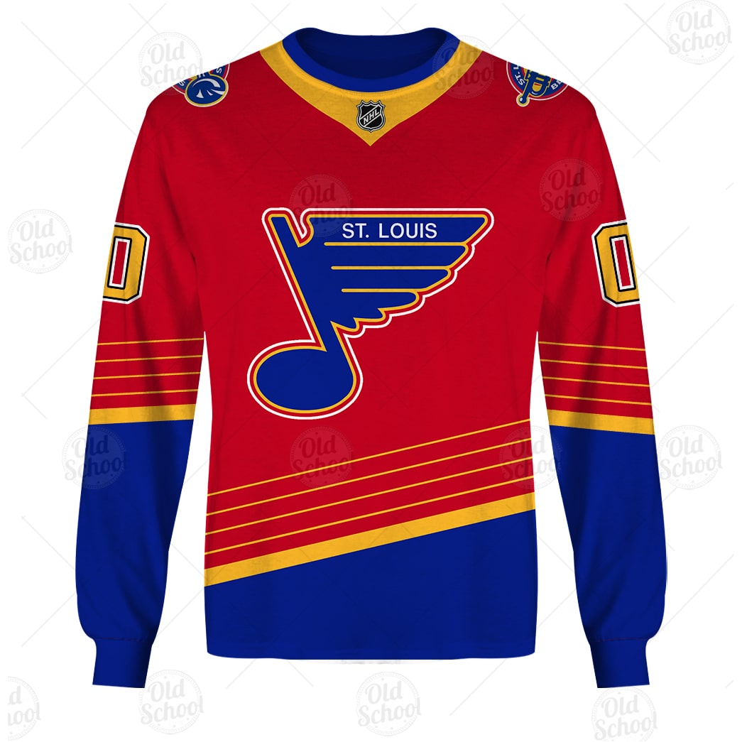 NHL St. Louis Blues Custom Name Number 2021 Reverse Retro