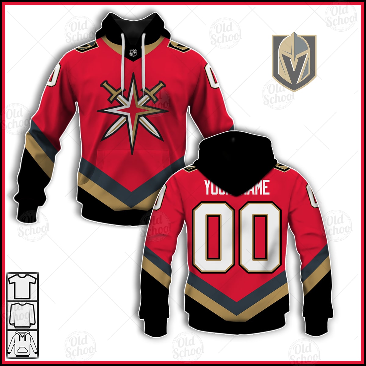 Women Vegas Golden Knights Custom #00 2021 Special Edition Red Jersey