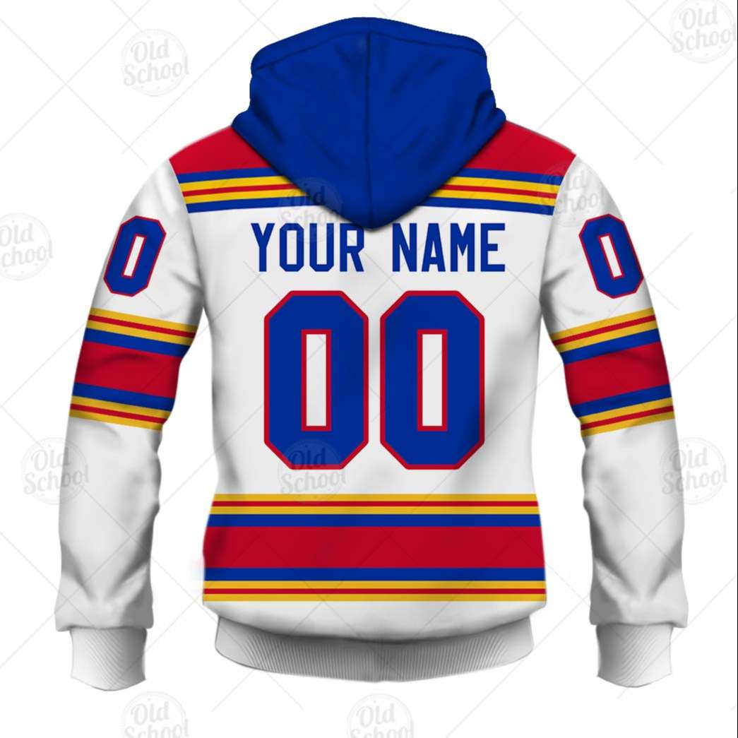 NHL Los Angeles Kings Custom Name Number 70s Throwback Vintage Away Jersey  Pullover Hoodie