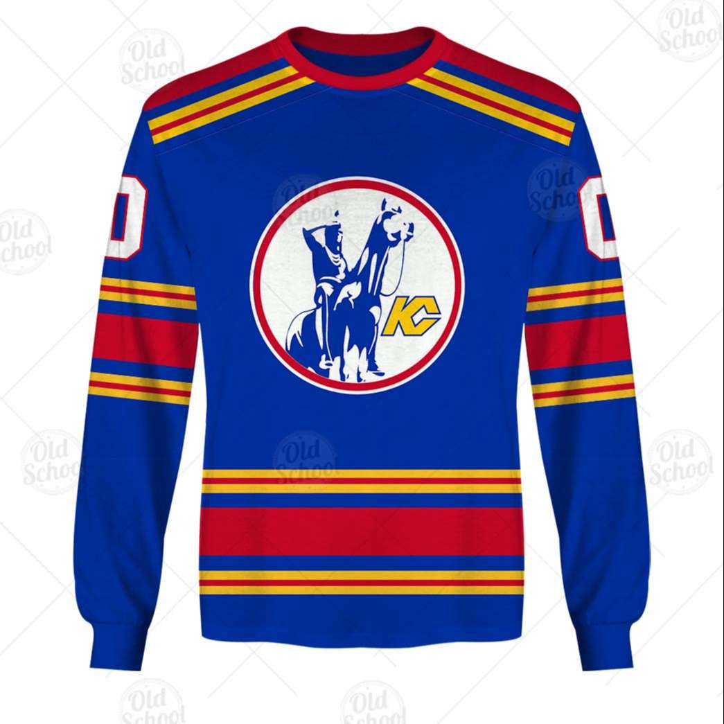 Personalized NHL Kansas City Scouts / New Jersey Devils Vintage Jersey Blue  - WanderGears