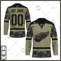 Personalize NHL Detroit Red Wings 2021 Reverse Retro Alternate