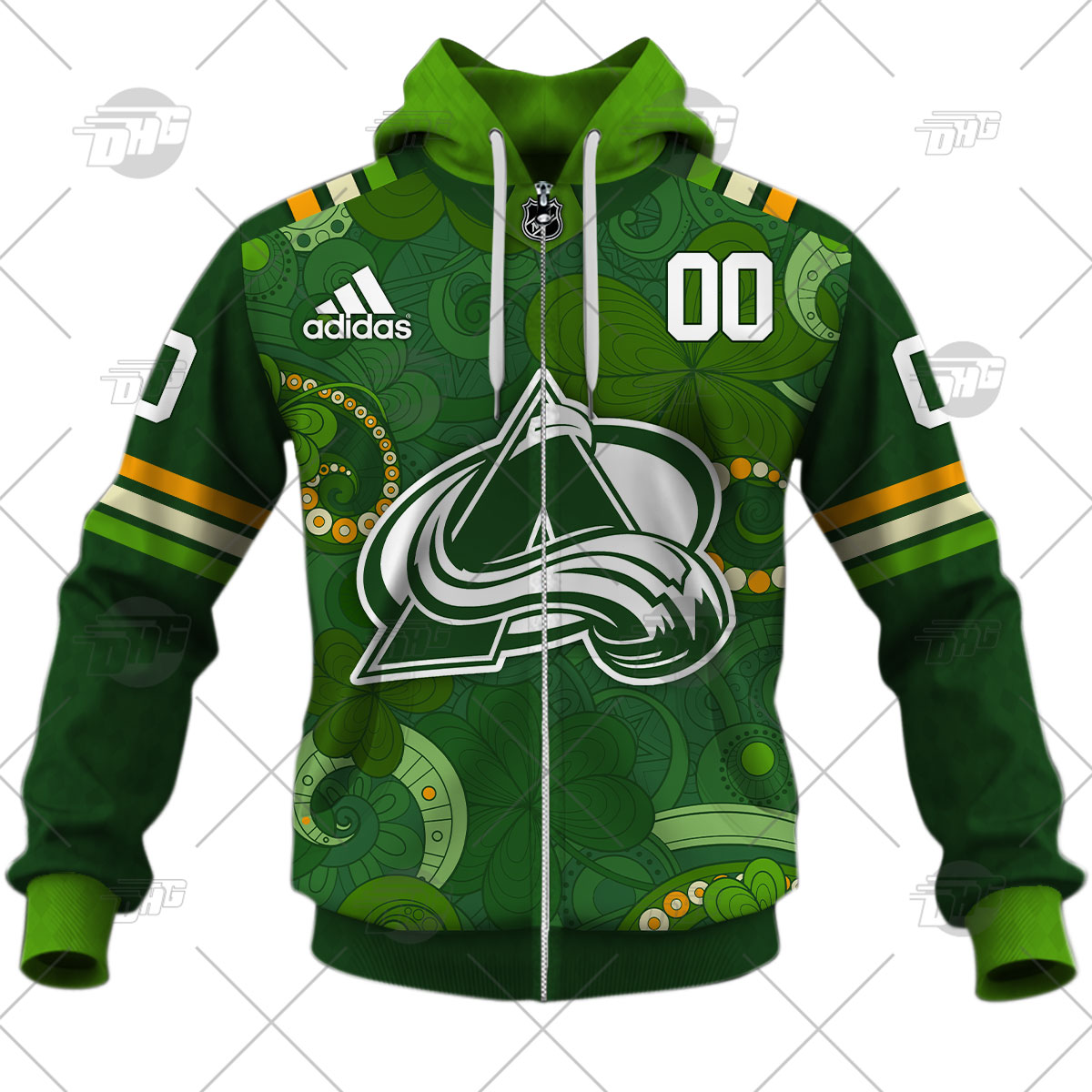Personalized NHL Colorado Avalanche Jersey 2022 St. Patrick's Day Hoodie  Shirt Long Sleeve - WanderGears