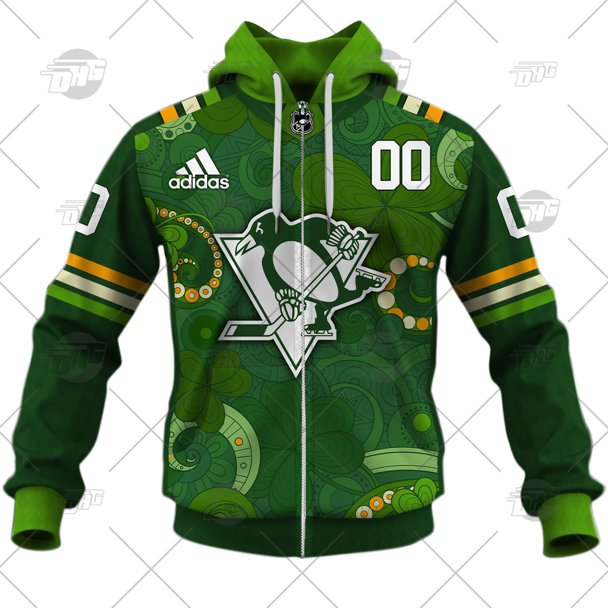 Personalized NHL Pittsburgh Penguins Jersey 2022 St. Patrick's Day Hoodie  Shirt Long Sleeve - WanderGears