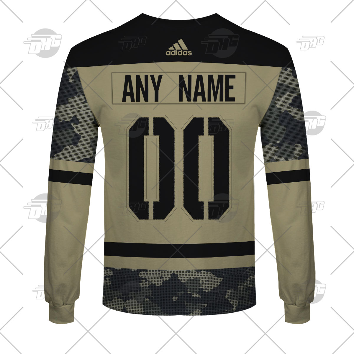 Personalized NHL Los Angeles Kings Camo Military Appreciation Team  Authentic Custom Practice Jersey Hoodie - WanderGears