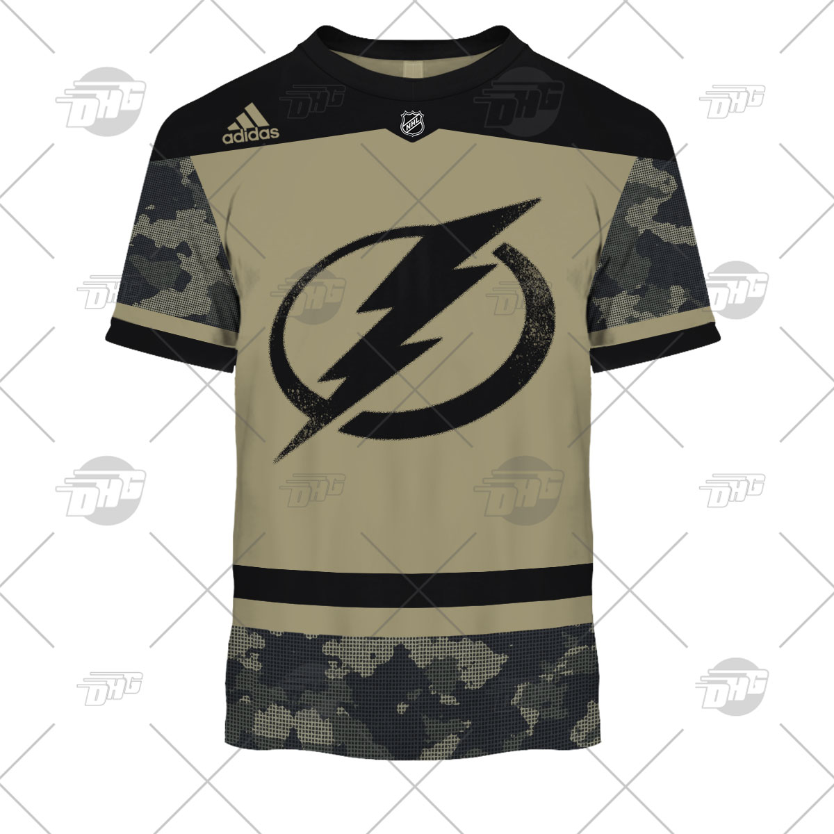 Custom Tampa Bay Lightning Camo Military Appreciation NHL Shirt Hoodie 3D -  Bring Your Ideas, Thoughts And Imaginations Into Reality Today
