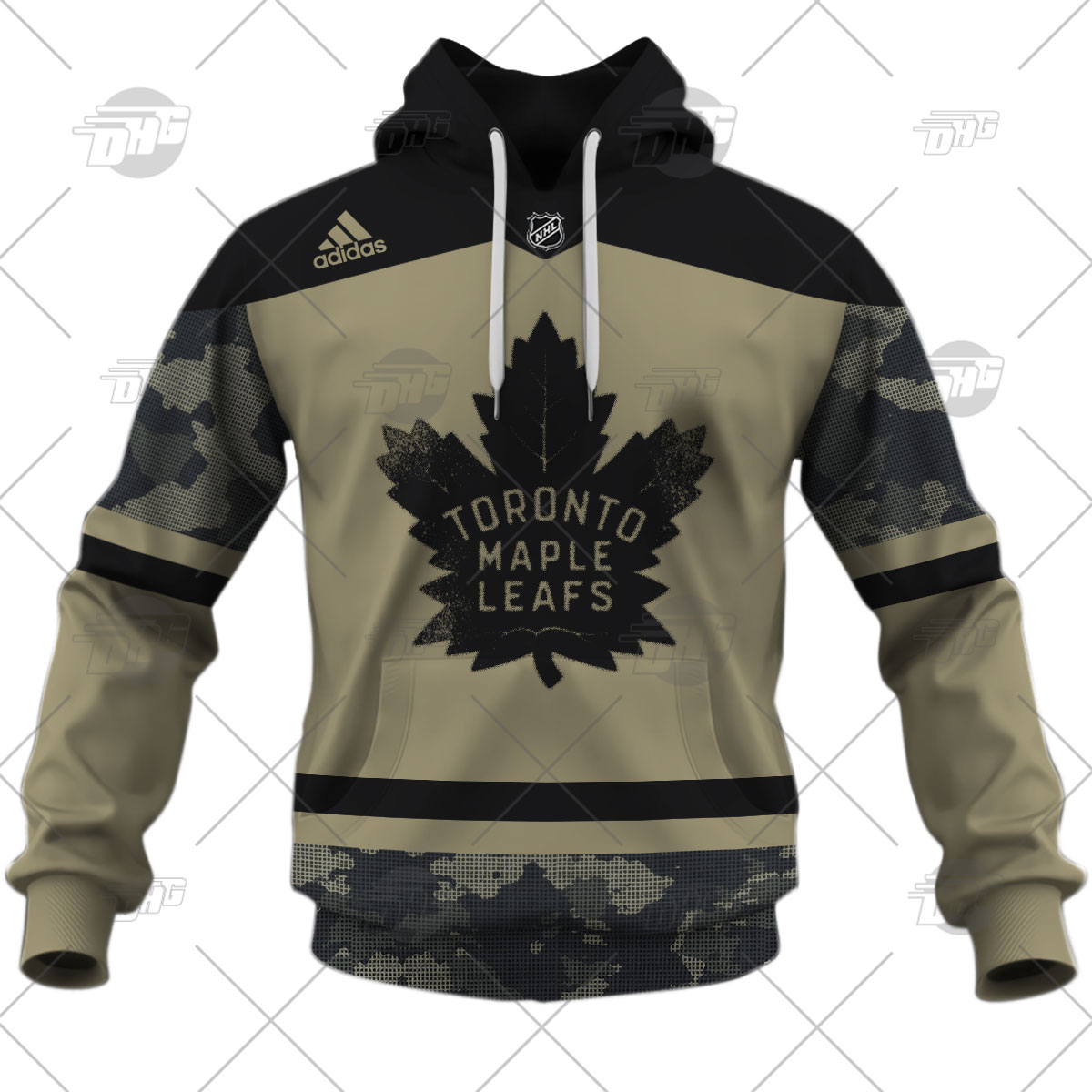 Toronto Maple Leafs adidas Military Appreciation Team Authentic Custom  Practice Jersey - Camo