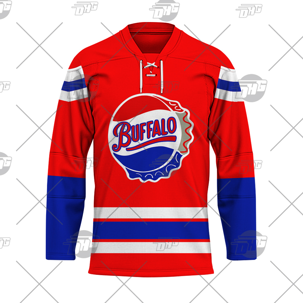 Throwback BUFFALO BISONS American League 1963 style hockey white
