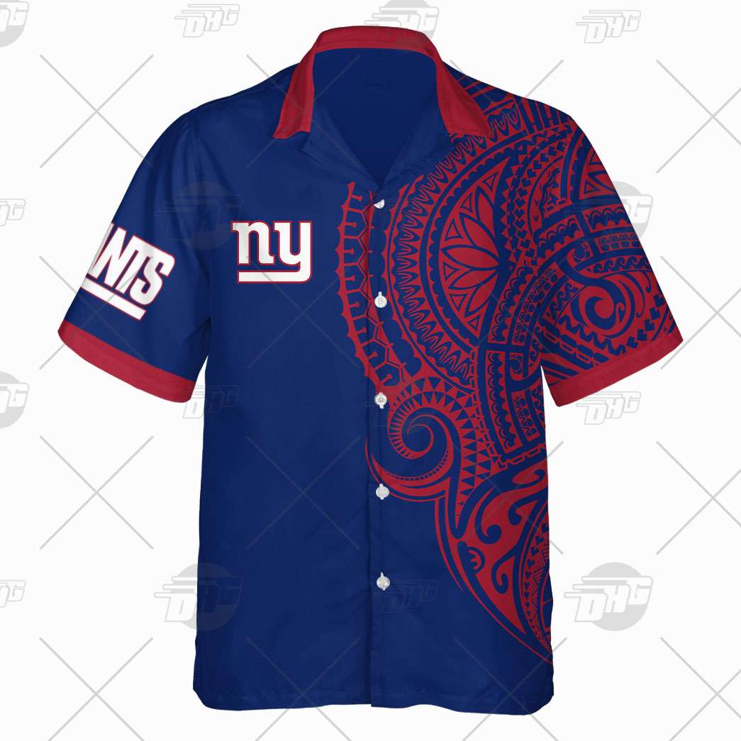 Personalize NFL New York Giants Polynesian Tattoo Design Hawaiian Shirt -  WanderGears