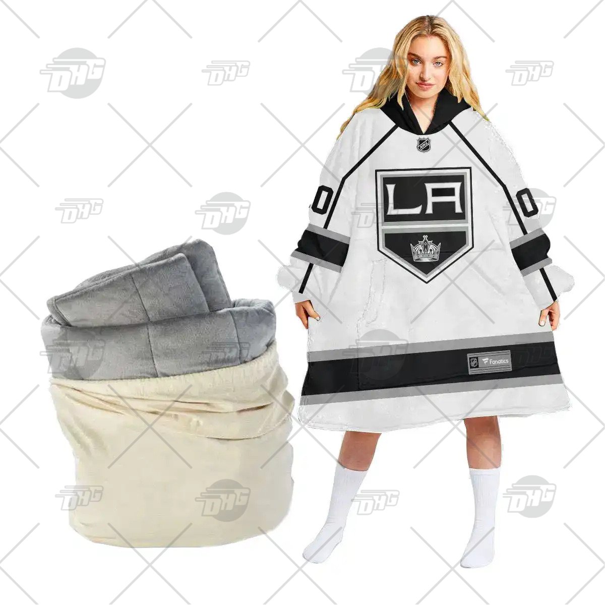 Personalized NHL Los Angeles Kings Camo Military Appreciation Team  Authentic Custom Practice Jersey Hoodie - WanderGears