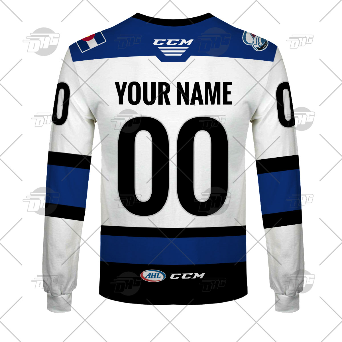 Personalized AHL Colorado Eagles White Jersey 2020 - WanderGears