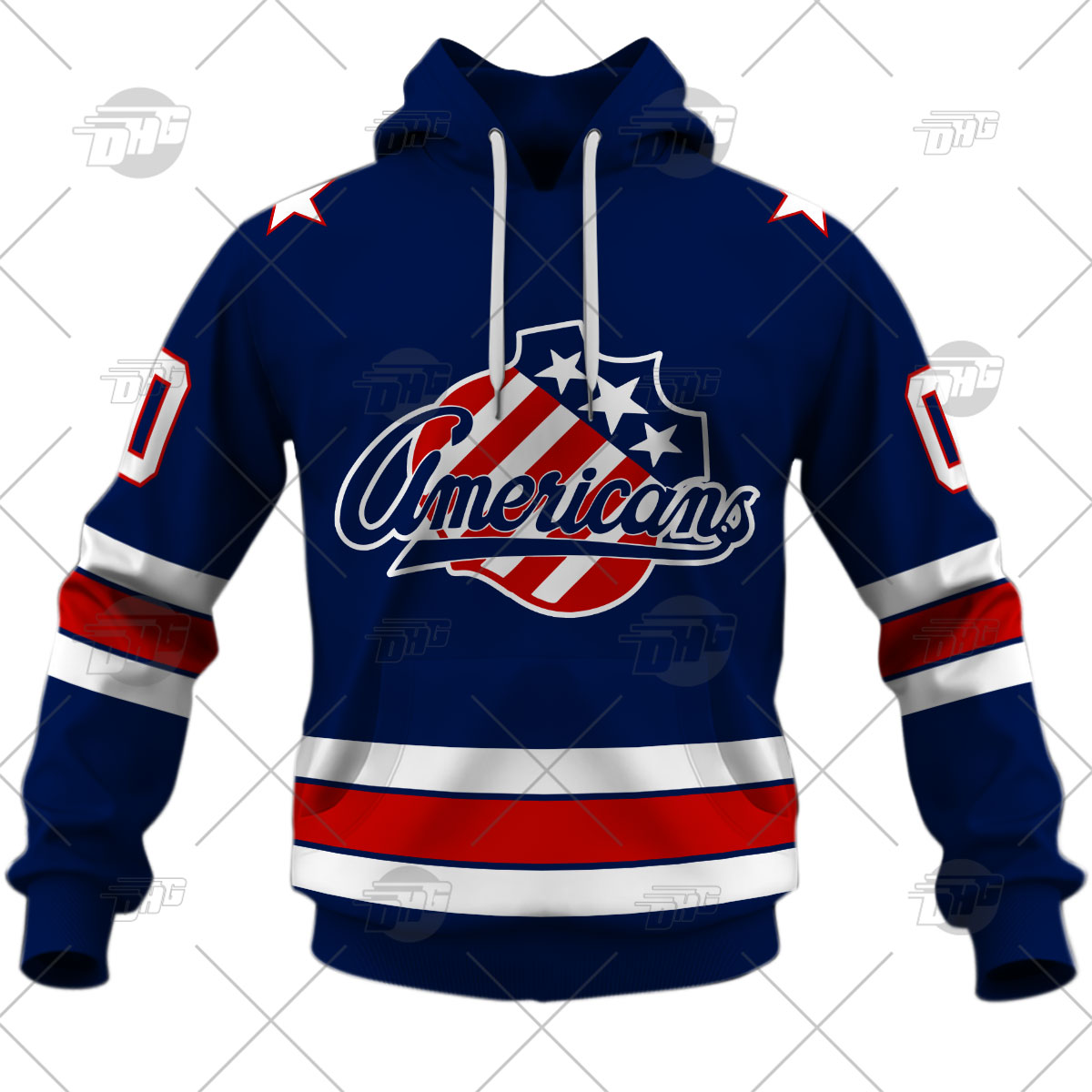 Personalized AHL Rochester Americans White Jersey 2020 - WanderGears